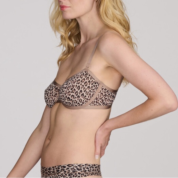 Cuup Leopard Mesh Balconette Bra - Picture 6 of 6